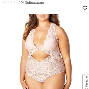 Oh la la cheri silver peony bohemian lace teddy